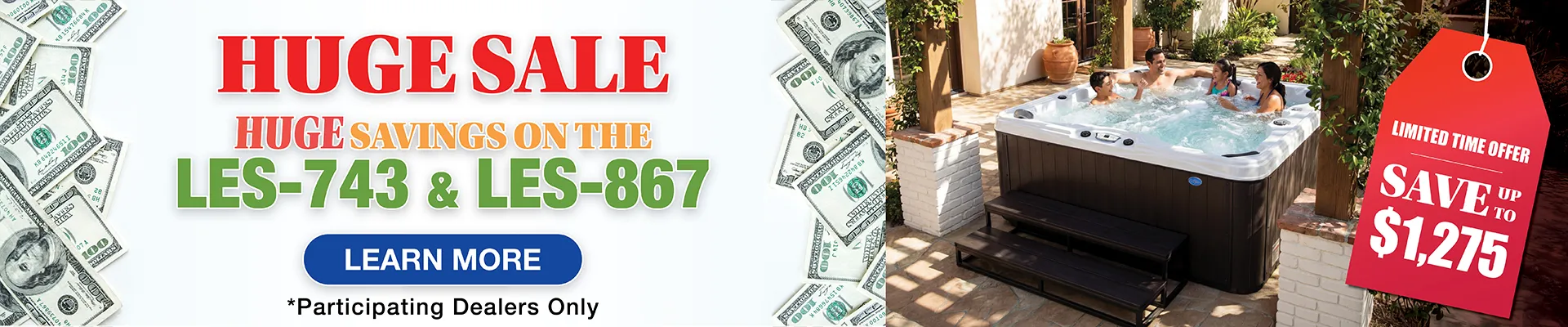 Calspas hot tub being used in a family setting - North Platte